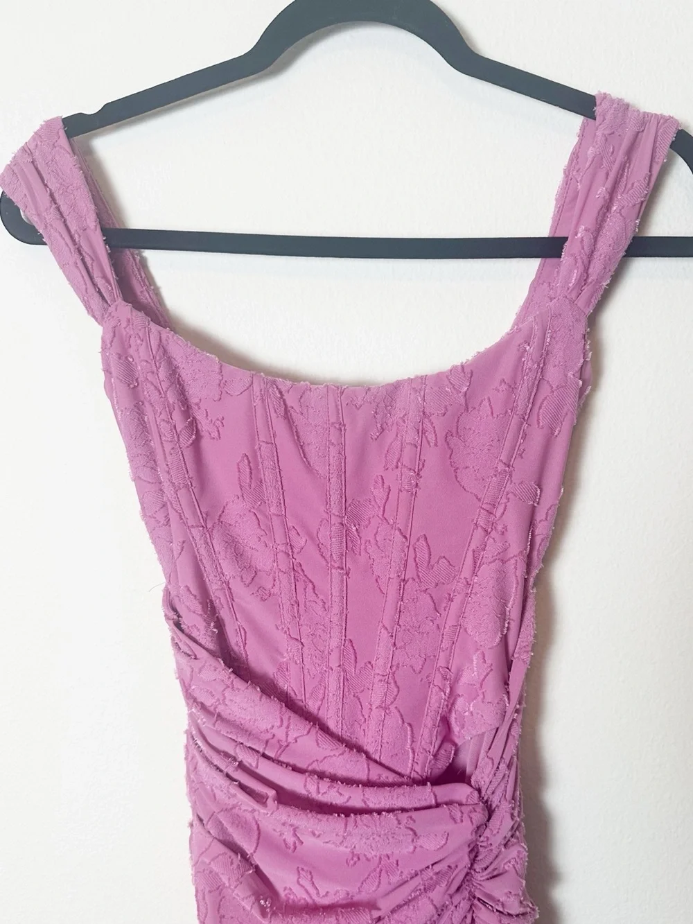 House of CB Cesca Gown Maxi Dress Rose Pink Lilac Corset Extra Small - Picture 7 of 11